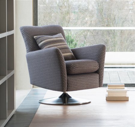 Parker Knoll - Evolution 1704 Swivel Chair in Fabric